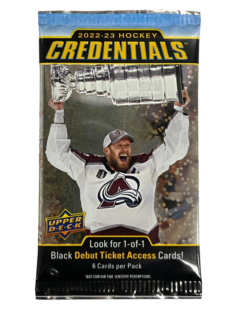 2022-23 Upper Deck Credentials Hockey Hobby Pack