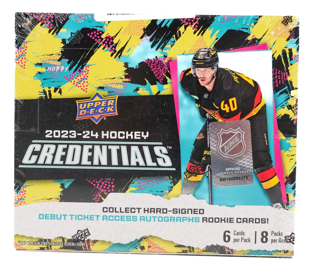 2023-24 Upper Deck Credentials Hockey Hobby Box