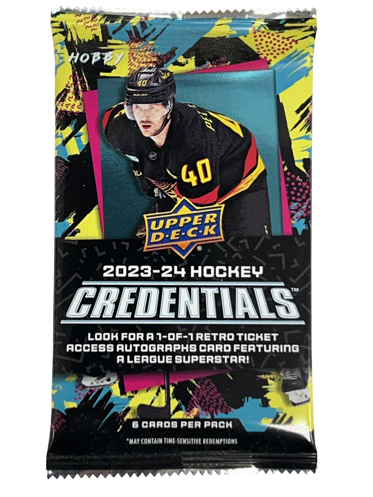 2023-24 Upper Deck Credentials Hockey Hobby Pack
