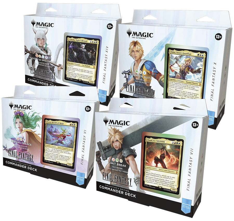 Magic Final Fantasy Commander Deck Collectors Edition (Set of 4 Decks) Magic Final Fantasy Commander Deck Collectors Edition (Set of 4 Decks)