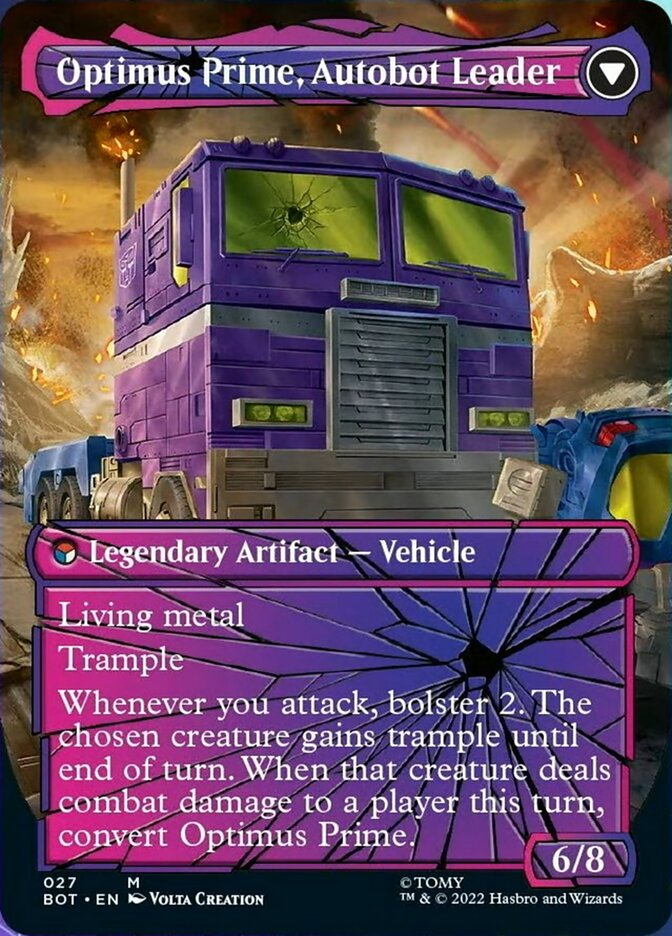 Optimus Prime, Hero // Optimus Prime, Autobot Leader (Shattered Glass) Optimus Prime, Hero // Optimus Prime, Autobot Leader (Shattered Glass)