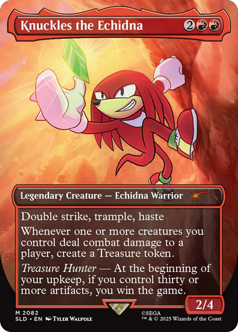 Knuckles the Echidna (Rainbow Foil) [Secret Lair Drop Series]