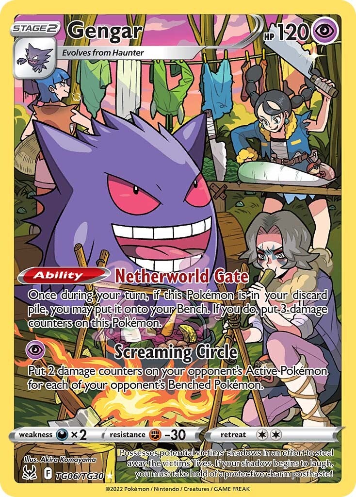 Pokemon Lost Origin Ultra Rare Gengar Tg06 (Trainer Gallery)