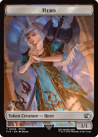 Hero (0009) // Treasure Double-Sided Token [FINAL FANTASY Tokens]