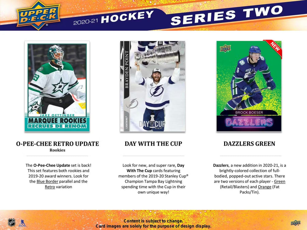 2020-21 Upper Deck Series 2 Hockey Retail Box