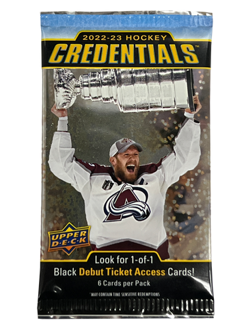 2022-23 Upper Deck Credentials Hockey Hobby Pack
