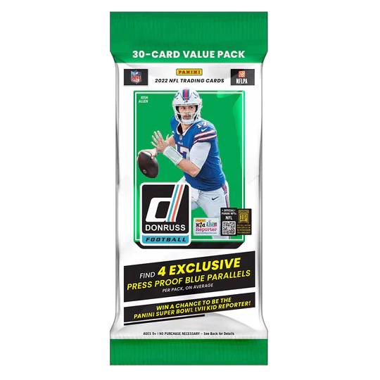 2022 Donruss Football Jumbo Value Fat Pack