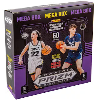 2024-25 Panini Prizm Draft Picks Basketball Mega Box (Red Ice Prizms)