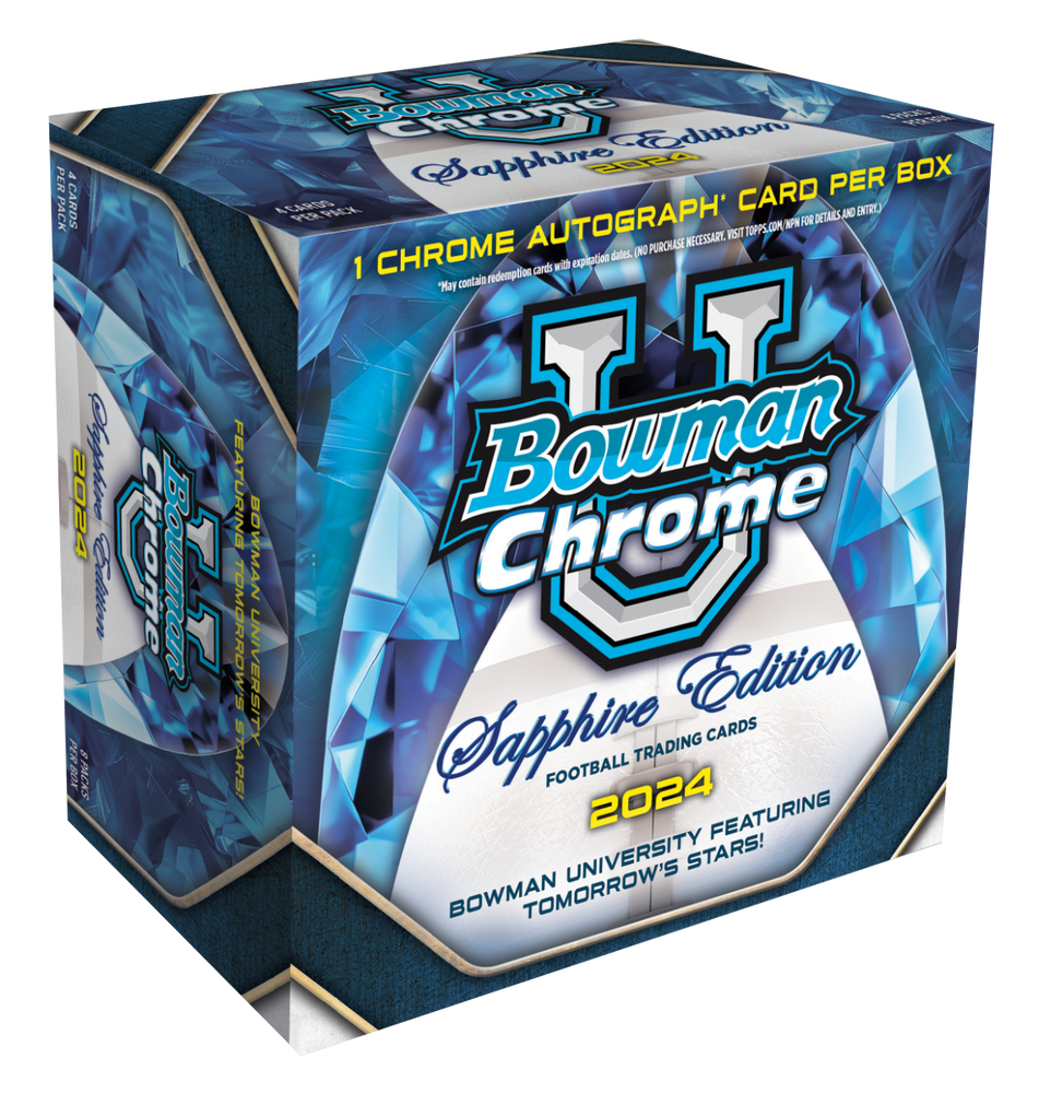 2024 Bowman Chrome University Sapphire Football Hobby Box