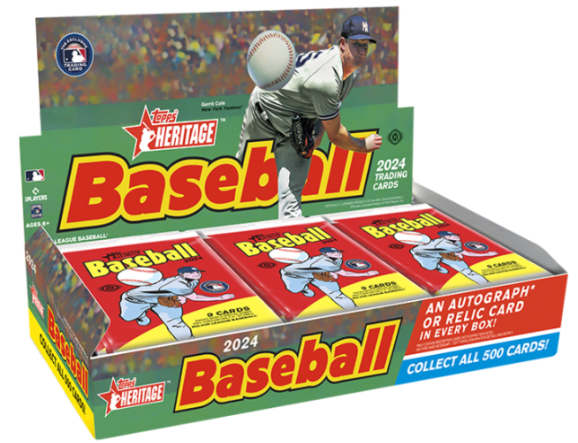 2024 Topps Heritage Baseball Hobby Box