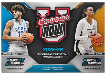 2025-26 Bowman U Now March Madness Basketball Hobby Box