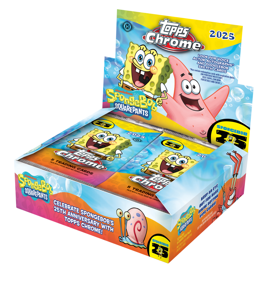 2025 Topps Chrome Spongebob Squarepants Hobby Box