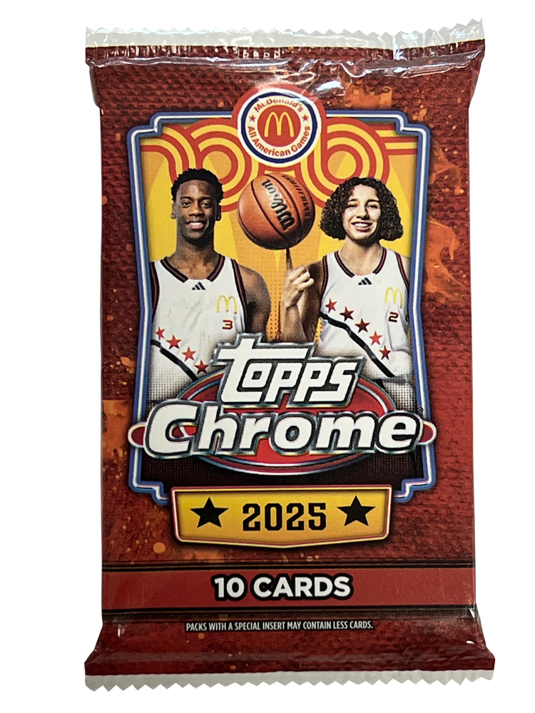 2025 Topps Chrome McDonald's All American Basketball Mega Pack