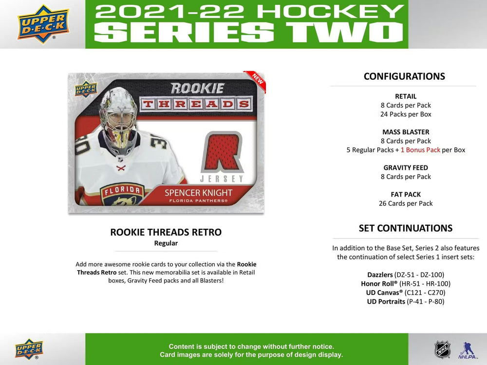 2021-22 Upper Deck Series 2 Hockey (Blaster)