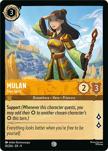 Mulan - Free Spirit (10/204) [Fabled]