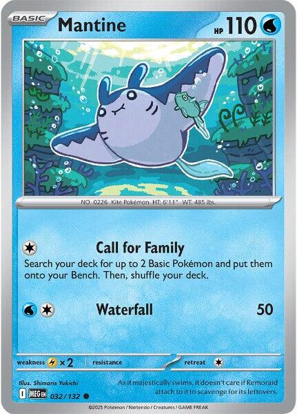 Mantine (032/132) [Mega Evolution: Base Set]