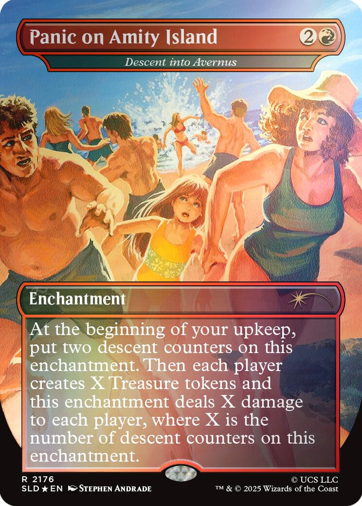 Panic on Amity Island - Descent into Avernus (Rainbow Foil) [Secret Lair Drop Series]