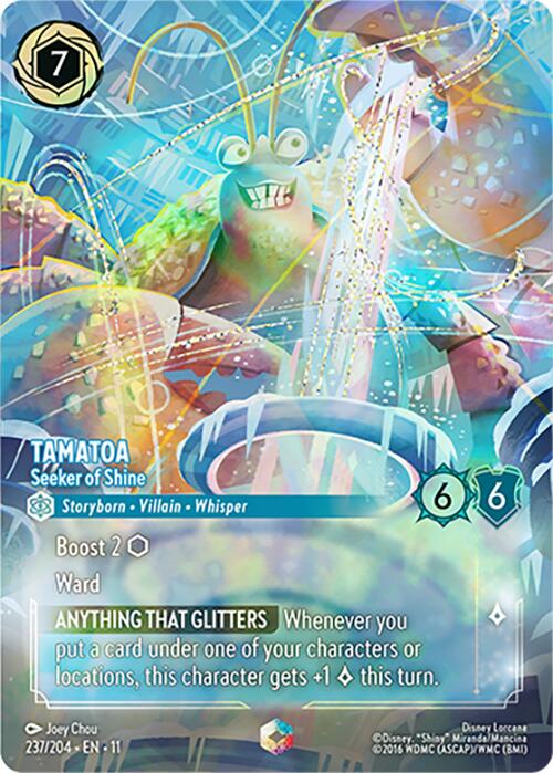 Tamatoa - Seeker of Shine (Enchanted) (237/204) [Winterspell]