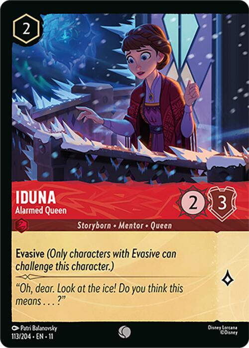 Iduna - Alarmed Queen (Foil) (113/204) [Winterspell]