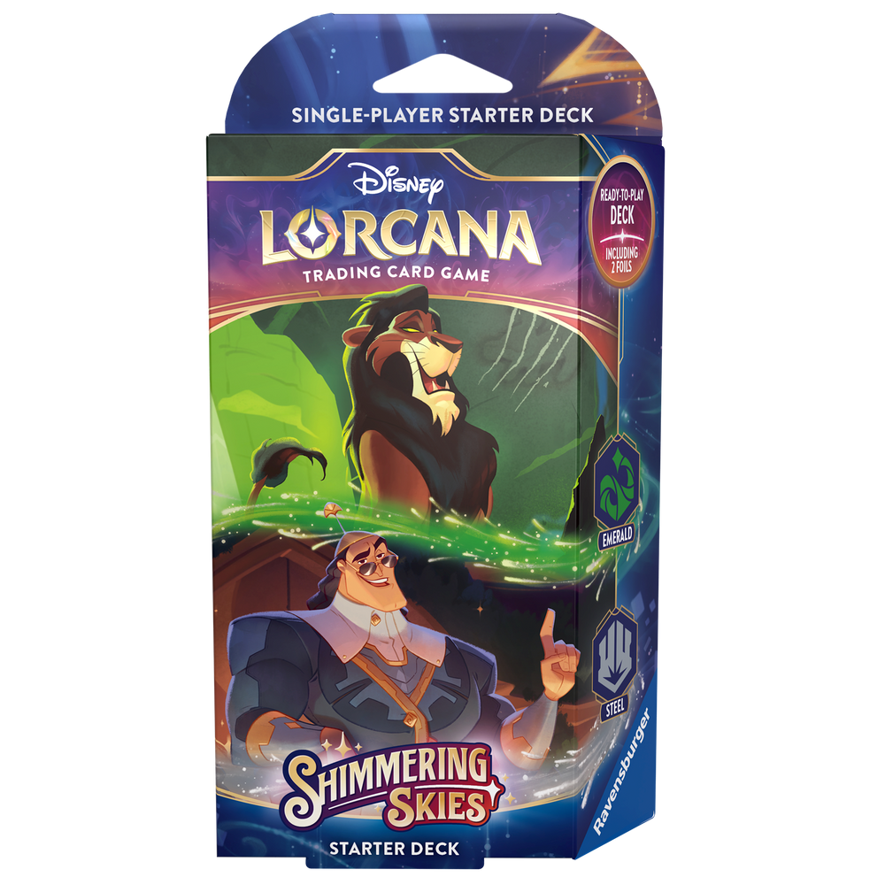 Disney Lorcana: Shimmering Skies - Starter Deck - Emerald & Steel