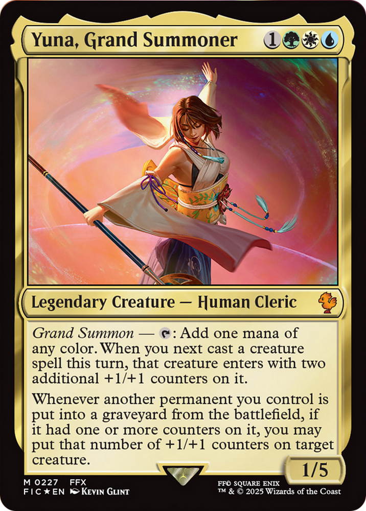 Yuna, Grand Summoner (Surge Foil) [FINAL FANTASY Commander]