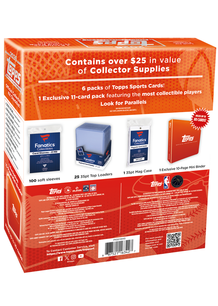 2026 Topps Official Collectors Kit (Baseball/Basketball/Supplies)