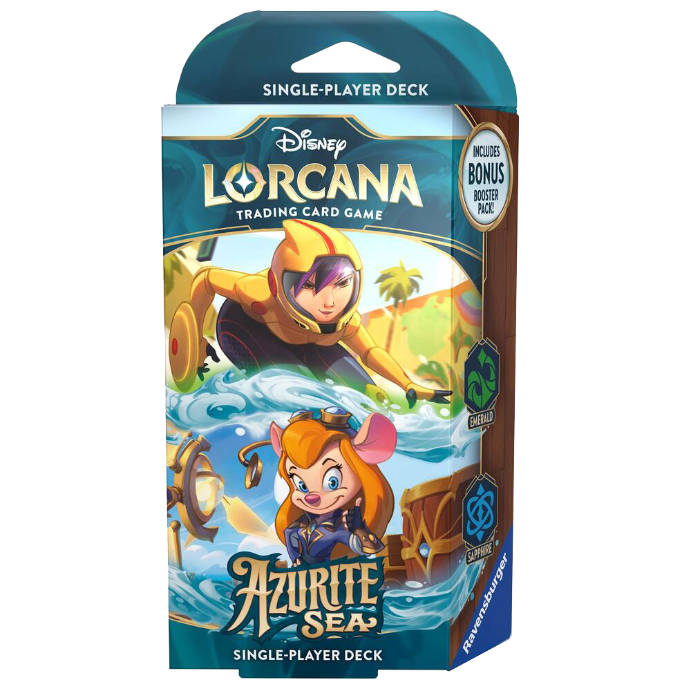 Disney Lorcana: Azurite Sea - Starter Deck - Emerald & Sapphire