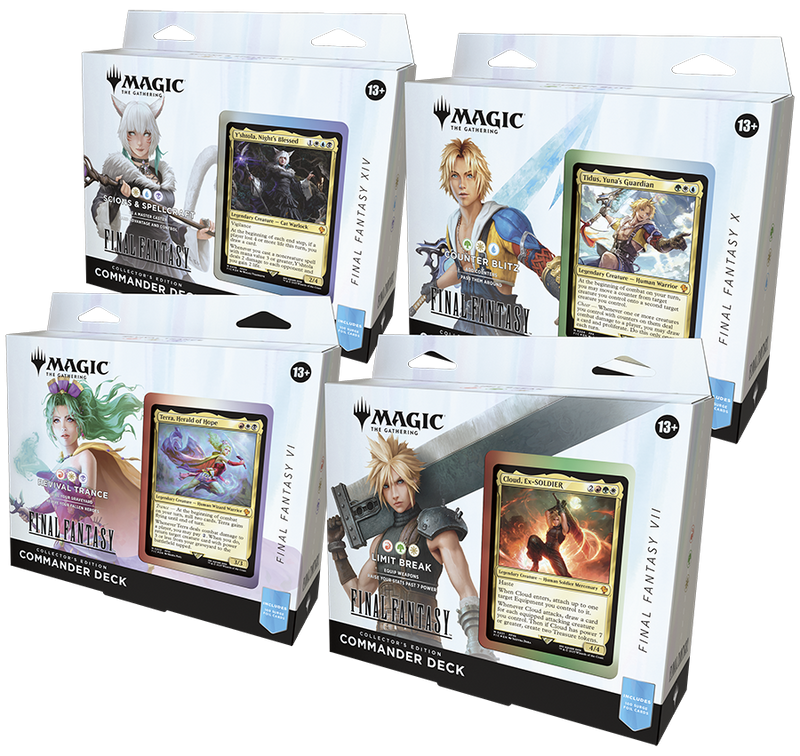 Magic Final Fantasy Commander Deck Collectors Edition (Set of 4 Decks)