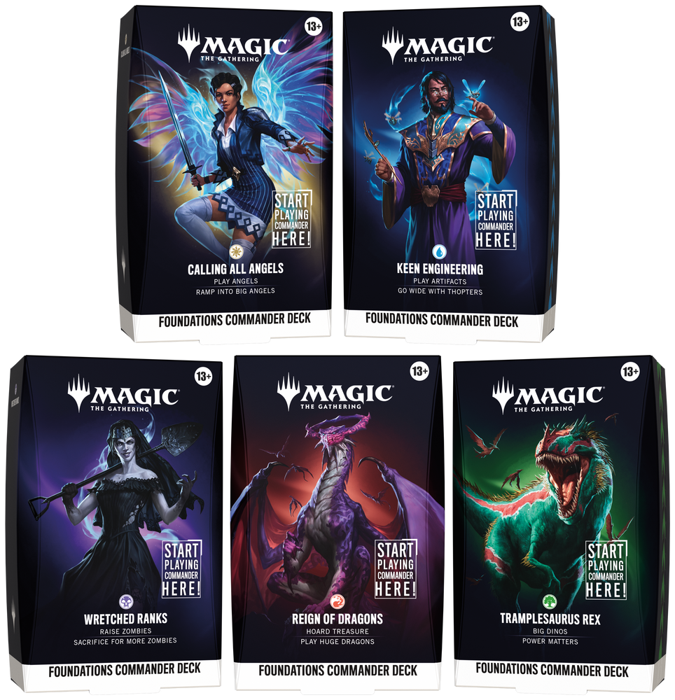Magic Foundations Commander Deck (Set of 5 Decks) PREORDER for 9/25