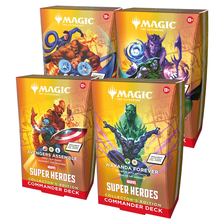 Magic Marvel Super Heroes Commander Deck Collector's Edition - Set of 4 decks