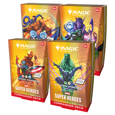 Magic Marvel Super Heroes Commander Deck Collector's Edition - Set of 4 decks
