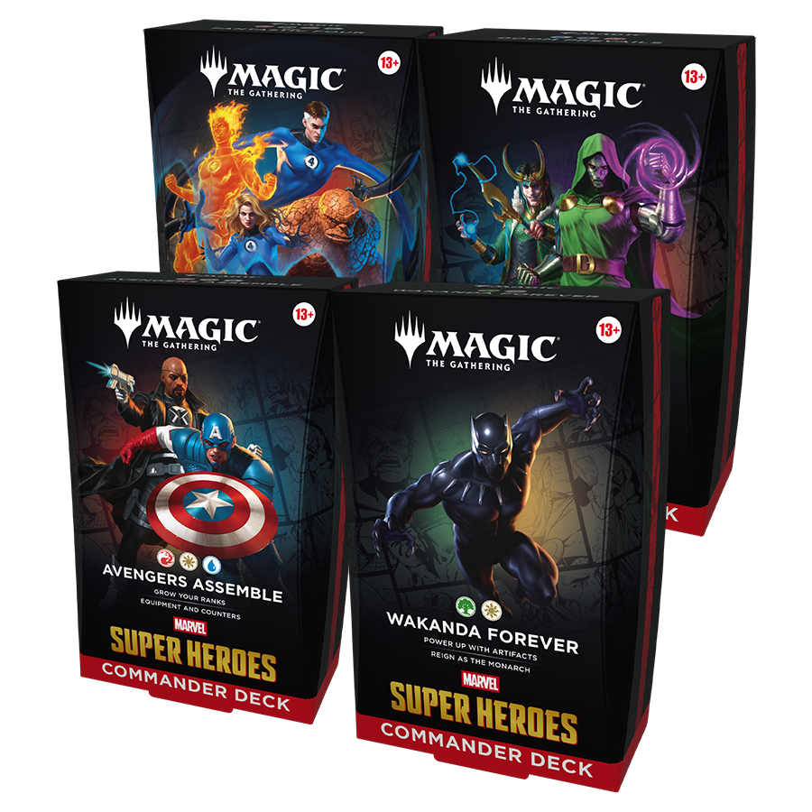 Magic Marvel Super Heroes Commander Deck - Set of 4 decks - Preorder for June 19th