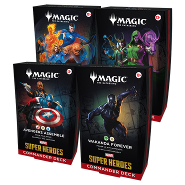 Magic Marvel Super Heroes Commander Deck - Set of 4 decks - Preorder for June 19th
