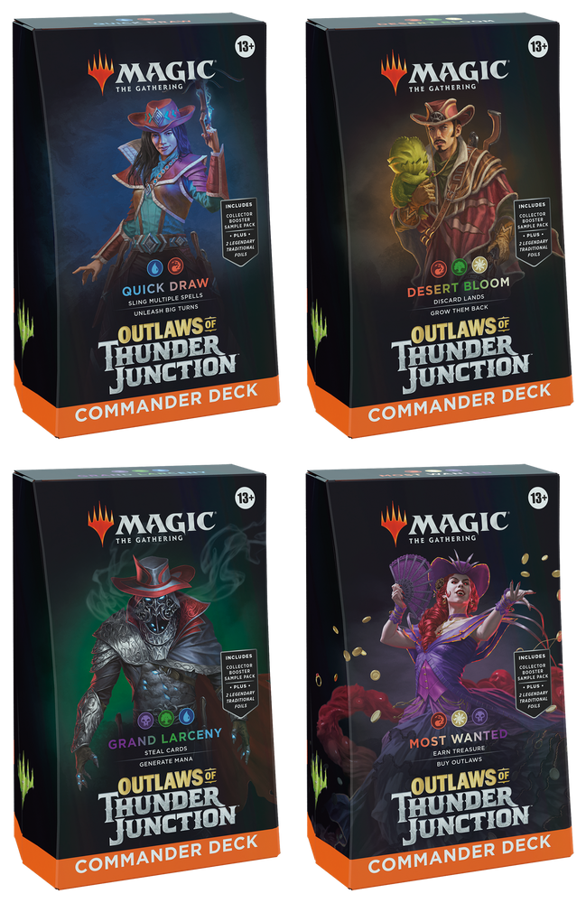 Magic Outlaws of Thunder Junction Commander Deck (Set of 4 Decks)