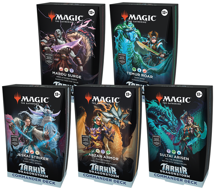 Magic Tarkir: Dragonstorm Commander Deck (Set of 5 Decks)
