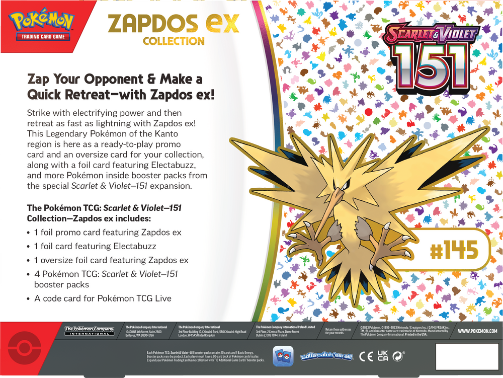 Pokémon TCG: Scarlet & Violet 151 Collection - Zapdos ex