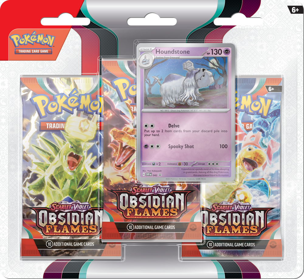 Pokémon TCG: Scarlet & Violet - Obsidian Flames 3 Pack Blister Pack with Promo and Coin
