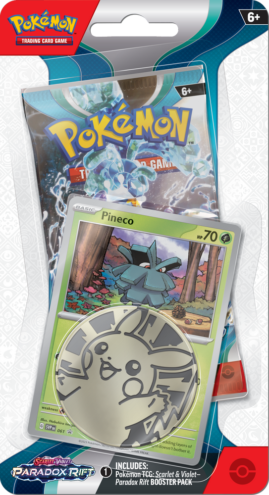 Pokémon TCG: Scarlet & Violet - Paradox Rift Checklane Blister Pack with Coin and Promo