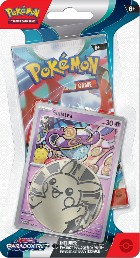 Pokémon TCG: Scarlet & Violet - Paradox Rift Checklane Blister Pack with Coin and Promo