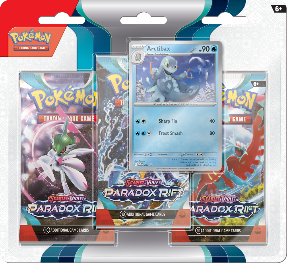 Pokémon TCG: Scarlet & Violet - Paradox Rift 3 Pack Blister Pack with Promo and Coin