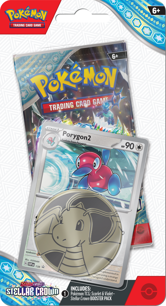 Pokémon TCG: Scarlet & Violet - Stellar Crown Checklane Blister Pack with Coin and Promo