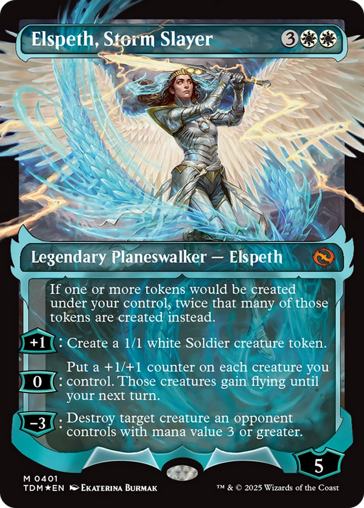 Elspeth, Storm Slayer (Showcase) (Japanese) [Tarkir: Dragonstorm]