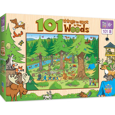 101 Things to Spot in the Woods Right Fit - 101 Piece Kids Puzzle