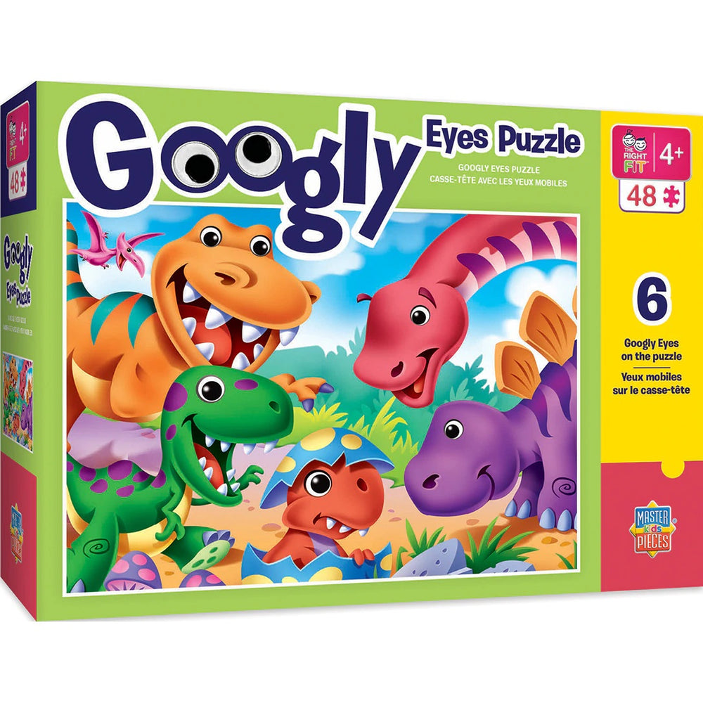 Googly Eye Right Fit - Dinosaurs 48 Piece Puzzle