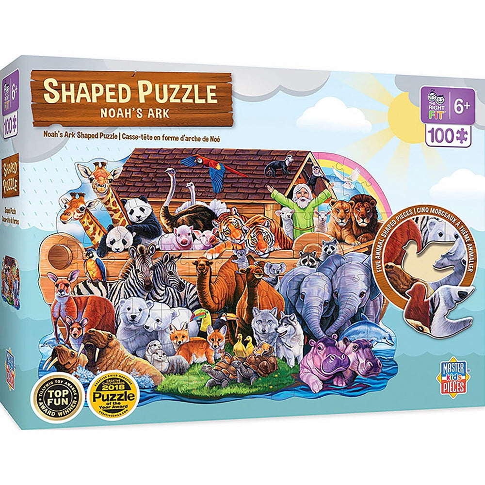 Shaped Right Fit - Noah's Ark 100 Pieces Kids Puzzle