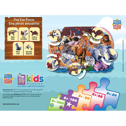 Shaped Right Fit - Noah's Ark 100 Pieces Kids Puzzle