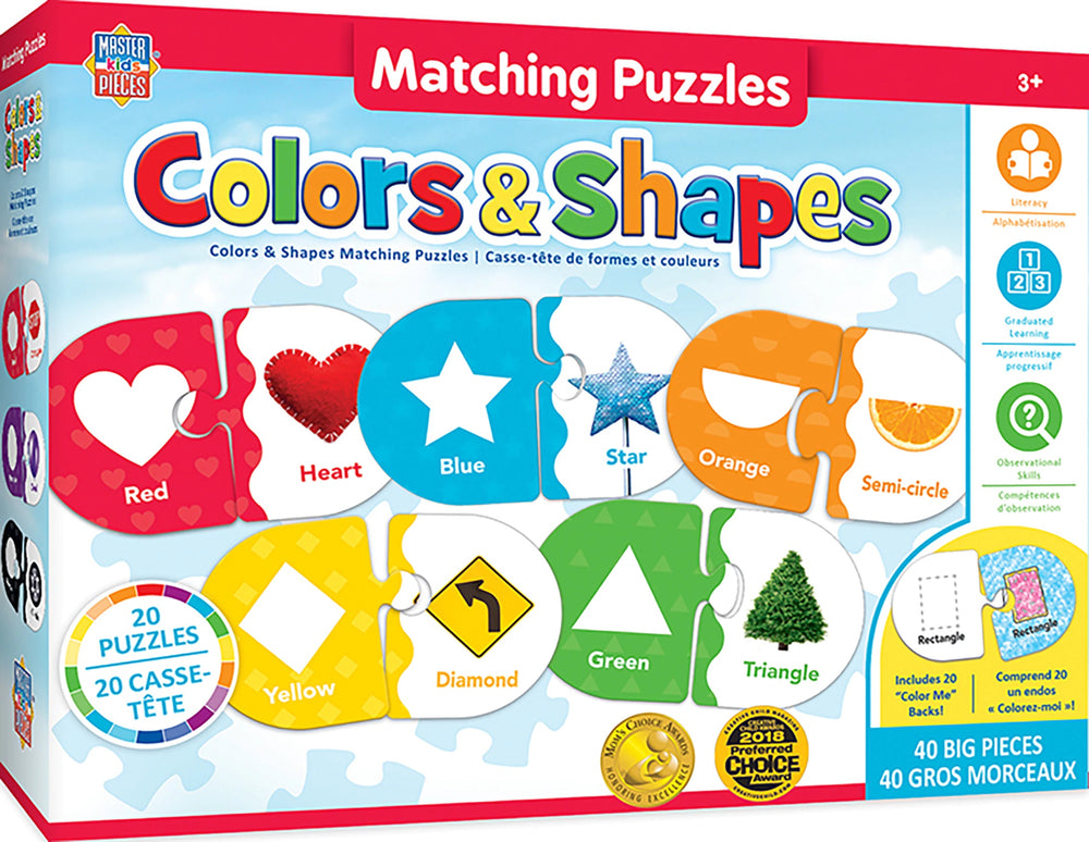 Educational Matching - Colors & Shapes Jigsaw Puzzles