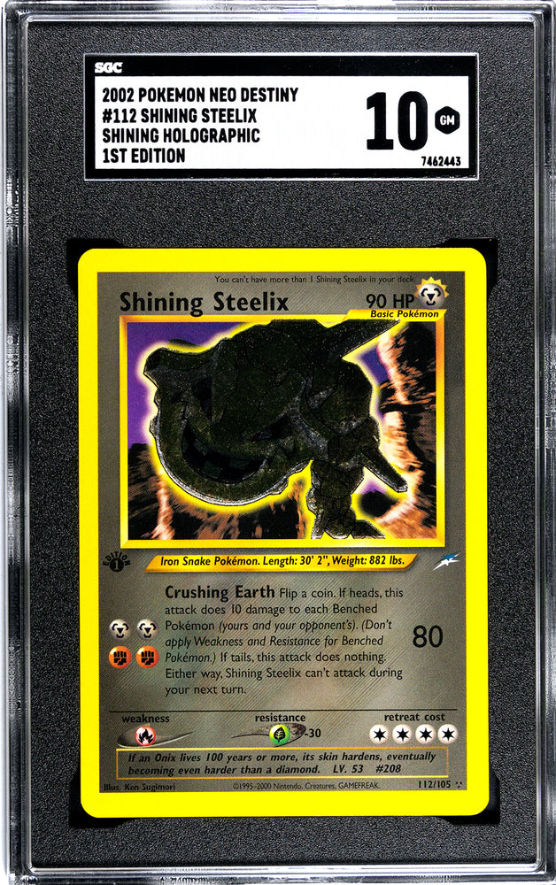 Shining Steelix (112/105) [Neo Destiny 1st Edition] [SGC 10]
