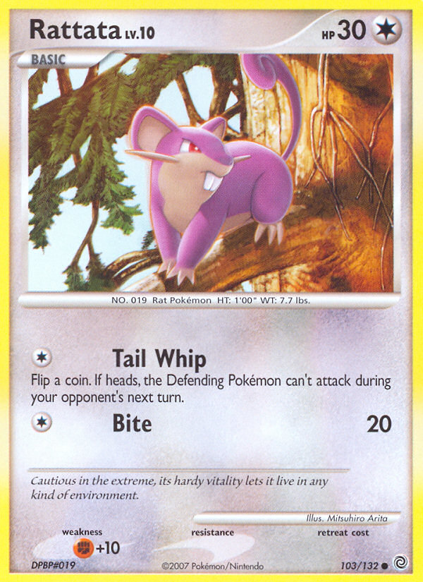 rattata pokemon card price Rattata (103/132) [Diamond & Pearl: Secret Wonders]