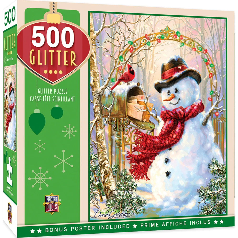 Holiday Glitter Letters to Frosty - 500 Piece Puzzle